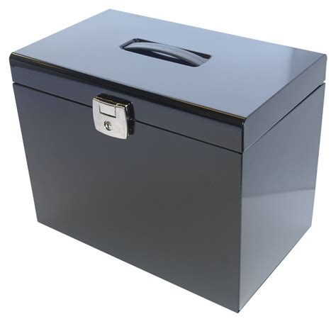 metal portable file box|portable locking file box.